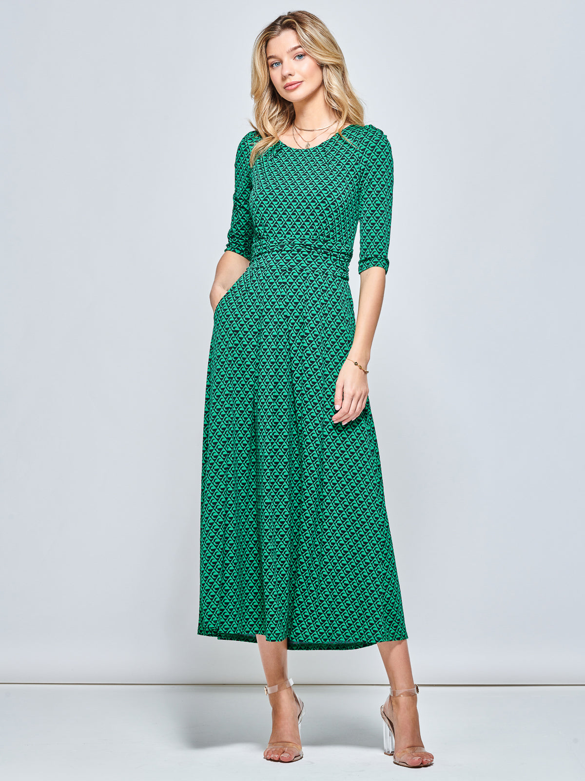 Round top neck frock