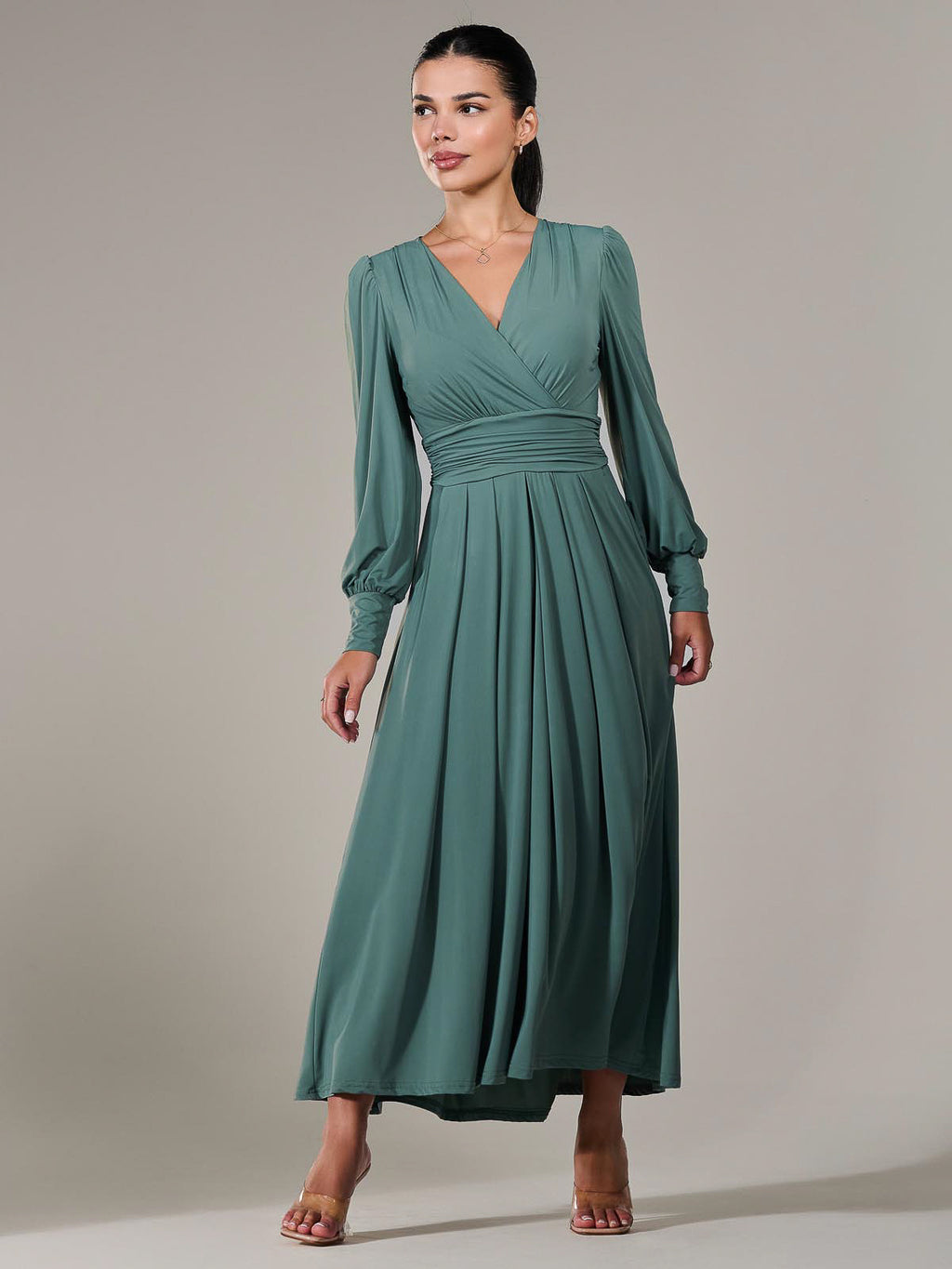 sage green long dresses Prom Dress 32146 Long Sleeveless Sequined Bodycon Tulle Prom Dresses Package Content:KING BED GROUP Elevate your prom look