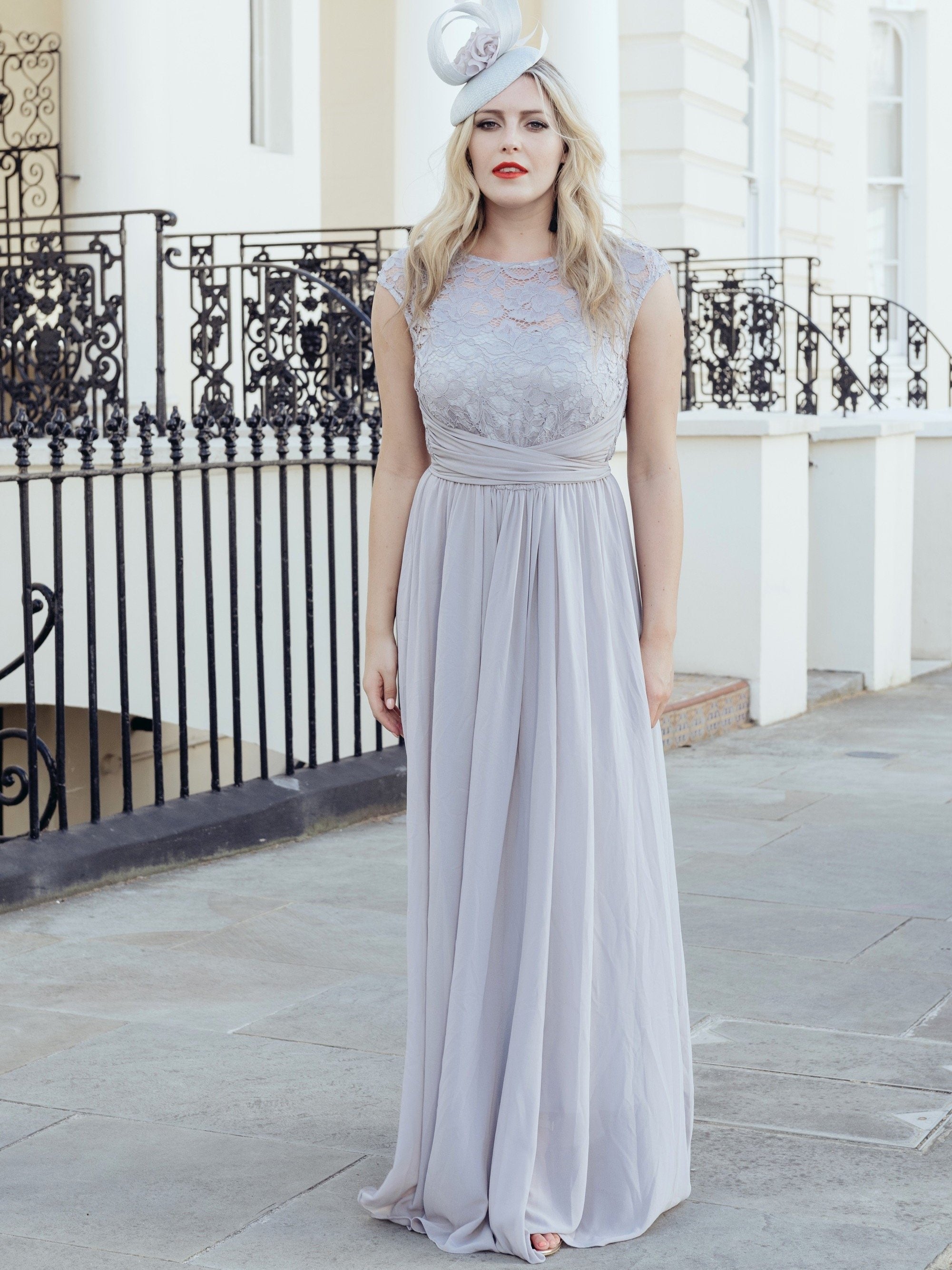 Grey bridesmaid dress outlet uk