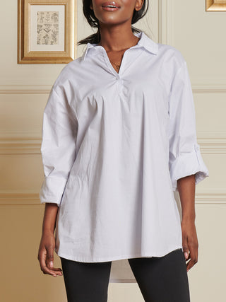 Oversized Cotton Shirt, White