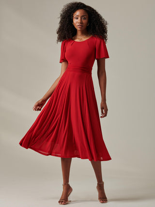Ayla Plain Mesh Maxi Dress, Red – Jolie Moi Retail Ayla Plain Mesh Maxi Dress, Red – Jolie Moi Retail