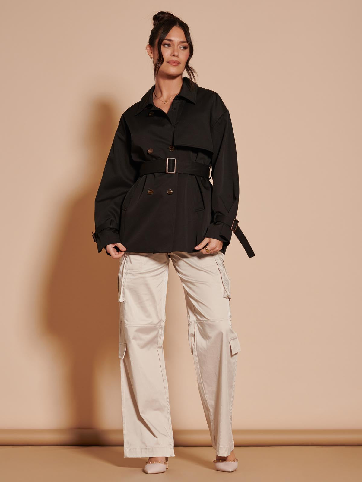 Cargo on sale trench coat