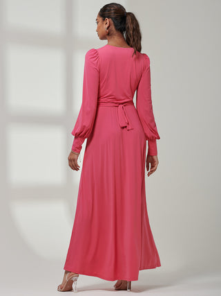 Giulia Long Sleeve Maxi Dress, Hot Pink – Jolie Moi Retail Giulia Long Sleeve Maxi Dress, Hot Pink – Jolie Moi Retail