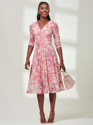 casual midi dresses with sleeves Draper James womens Katie Dress, xs, Women's, Purple while the relaxed fit allows for freedom of movement Women's Midi Dresses Casual Spring