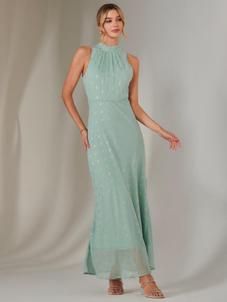 Halterneck Maxi Dress, Mint Green Jolie Moi Retail Halterneck Maxi Dress, Mint Green Jolie Moi Retail