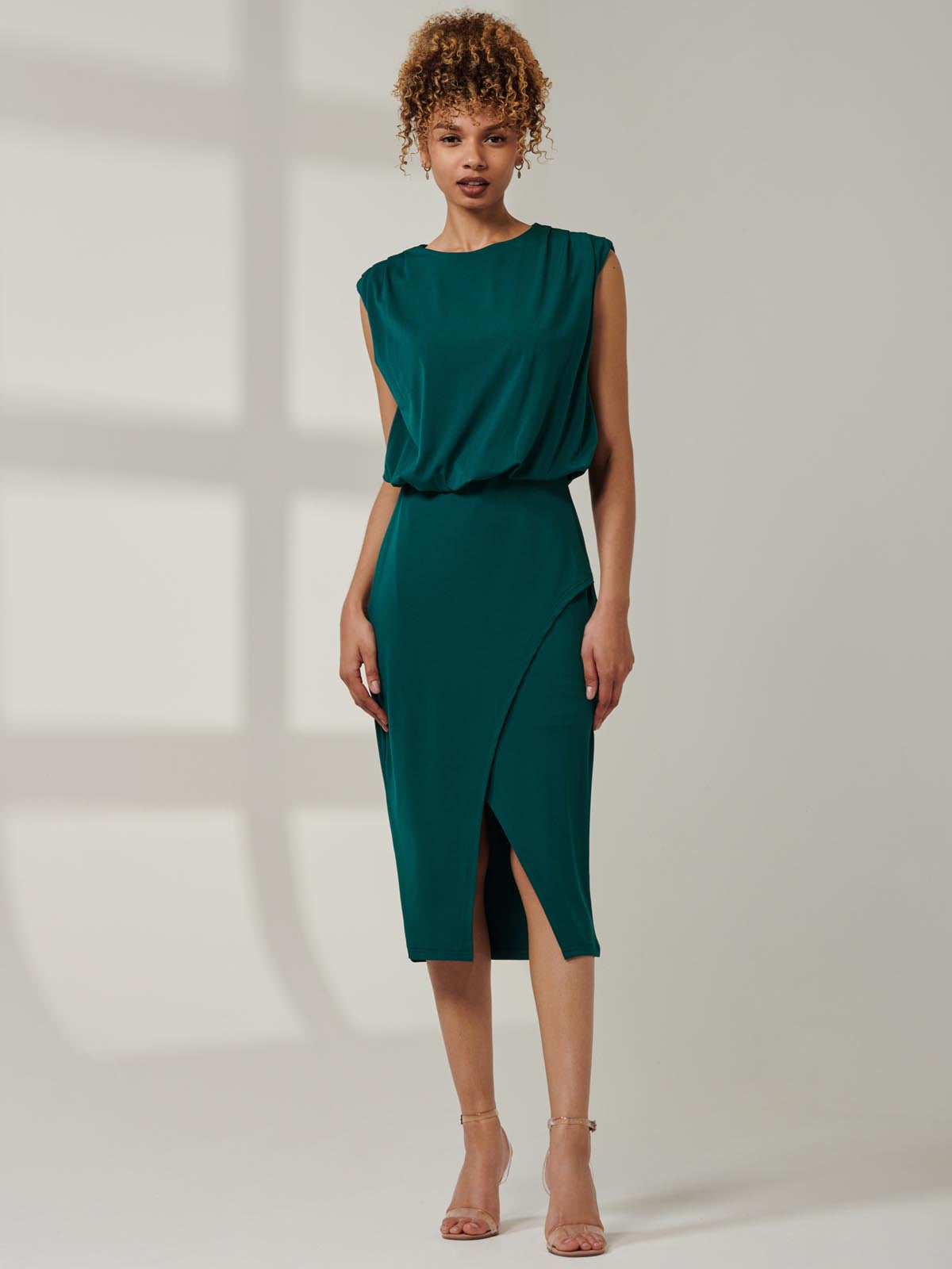 Green bodycon dress uk online