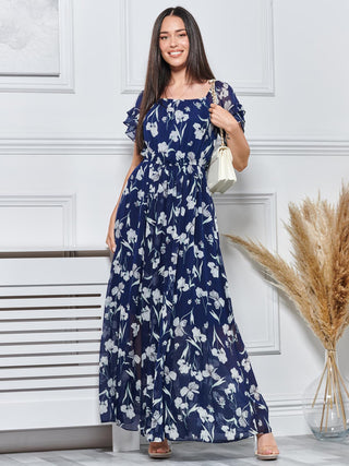 Off the shoulder floral maxi Clearance