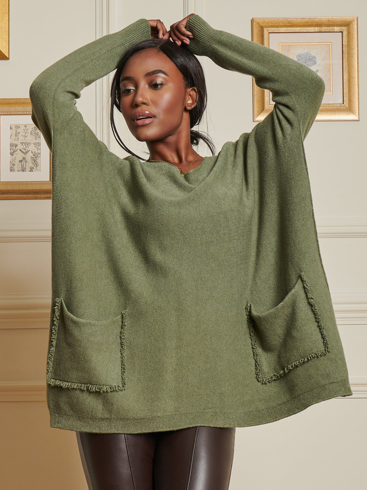 Olive green outlet jumper