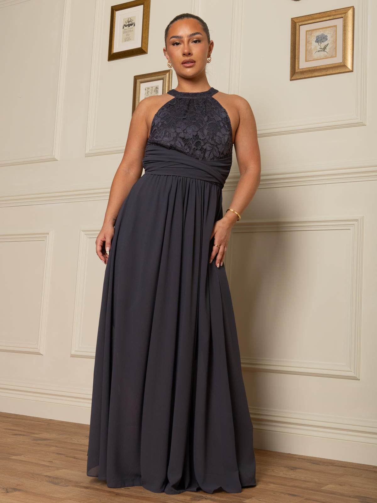 Slate grey bridesmaid hot sale dresses uk