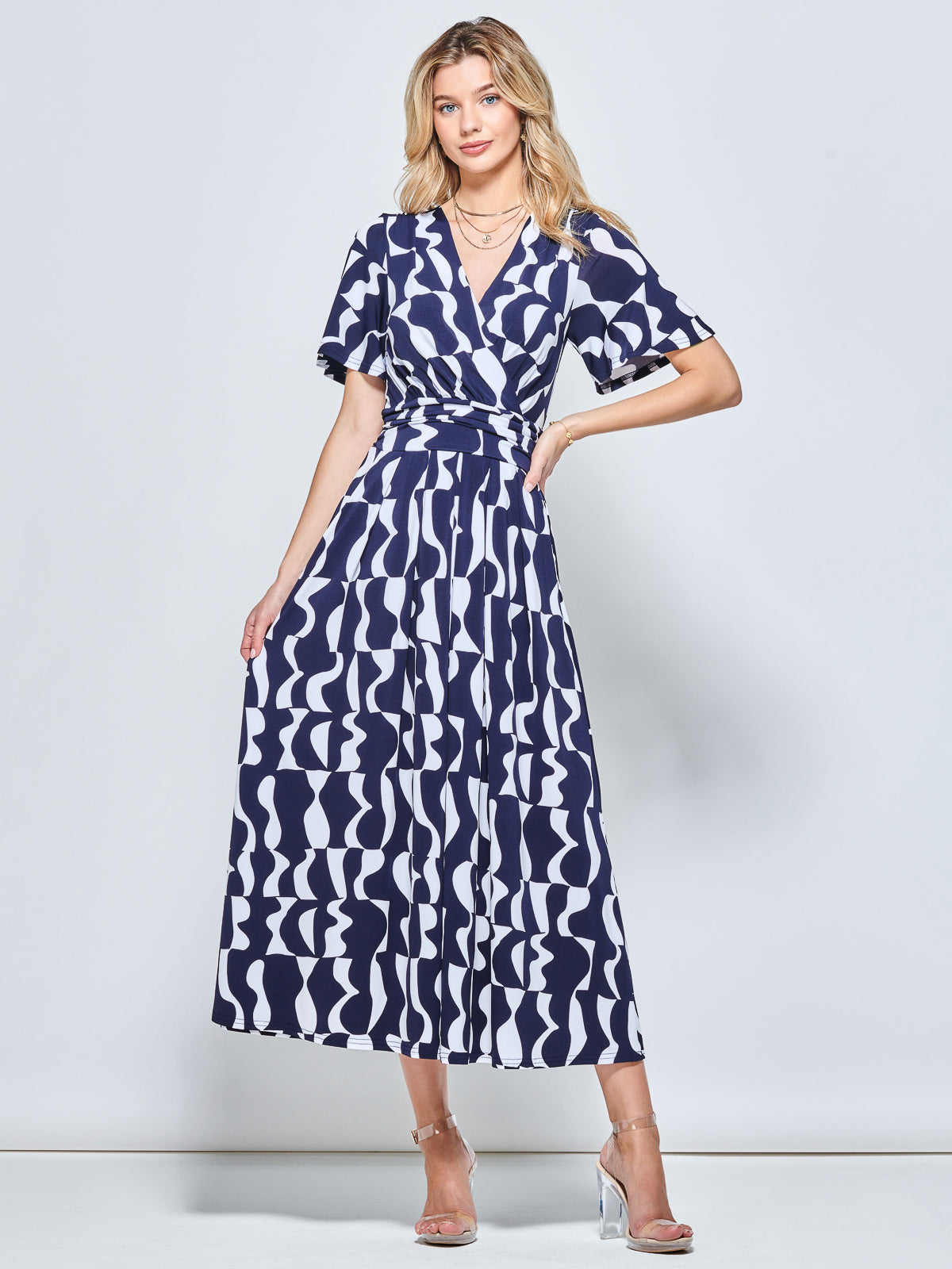 Blue angel clearance print dress