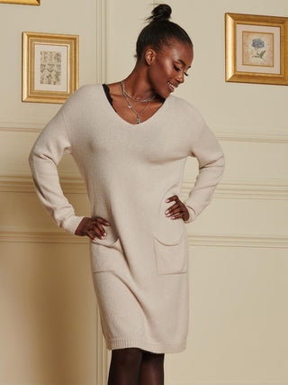 Plus Size White Fluffy Jumper Dress Uk Plus Stone Knitted Slouchy