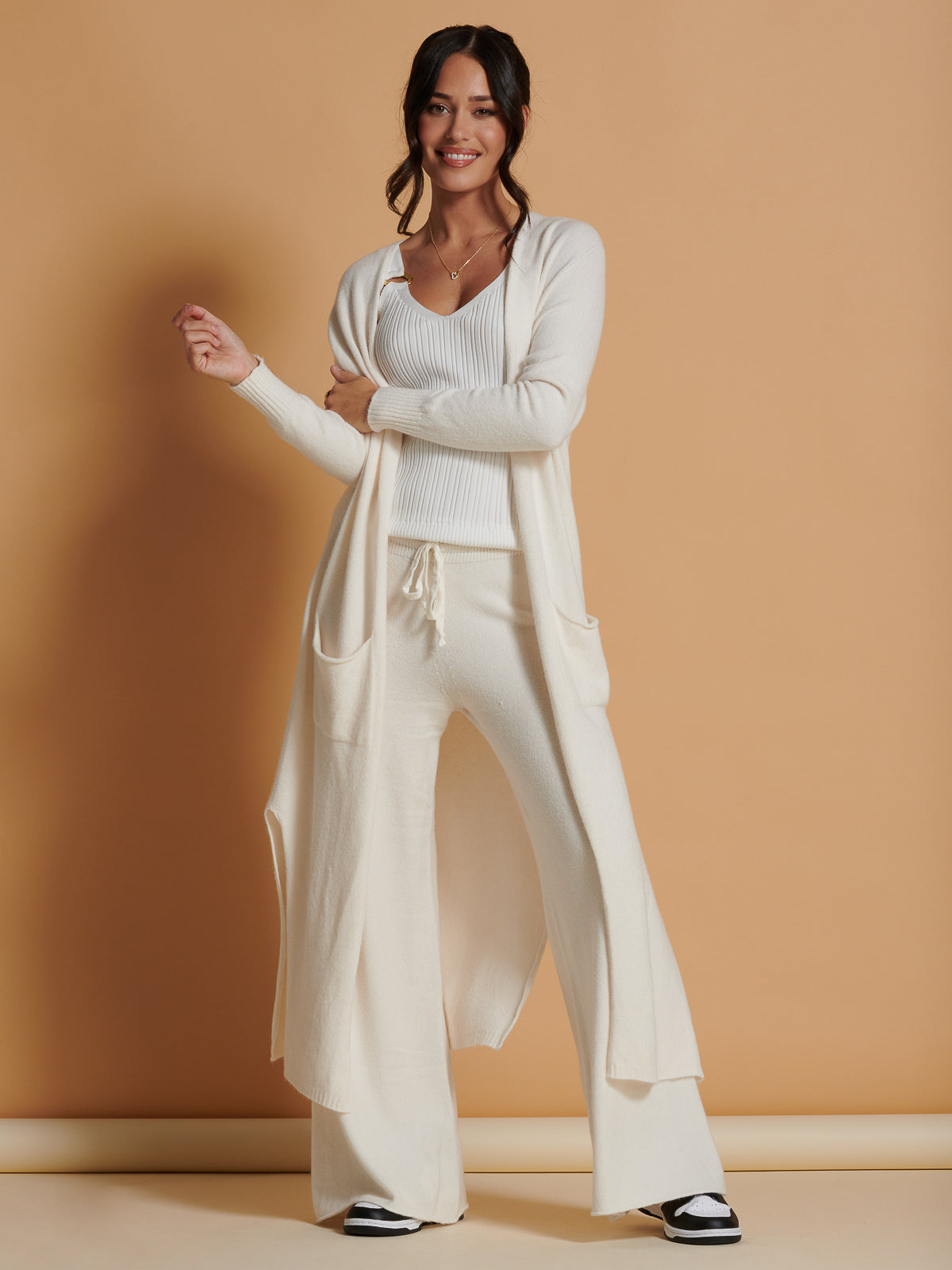 Made In Italy Soft Knit Longline Maxi Cardigan, Calce – Jolie Moi