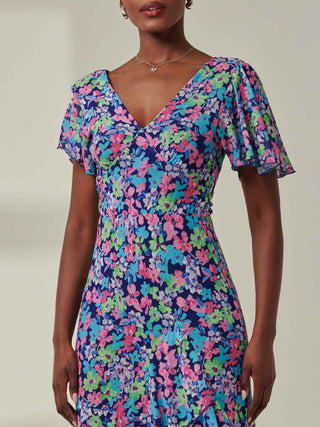 Tiered Floral Maxi Dress, Floral Multi