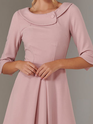 Sloan 3/4 Sleeve Midi Dress, Dusty Pink