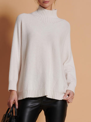 Loose Fit High Neck Jumper, Calce