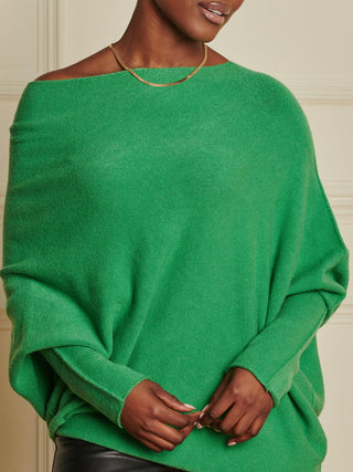 Loose Fit Pocket Knit Jumper, Soldier Green – Jolie Moi Retail