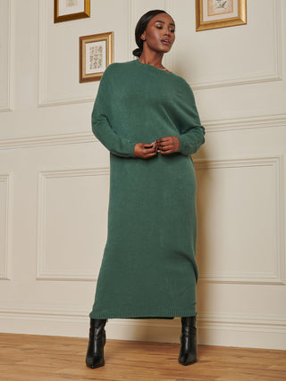 Knitted Turtleneck Longline Jumper, Beige Heather – Jolie Moi Retail
