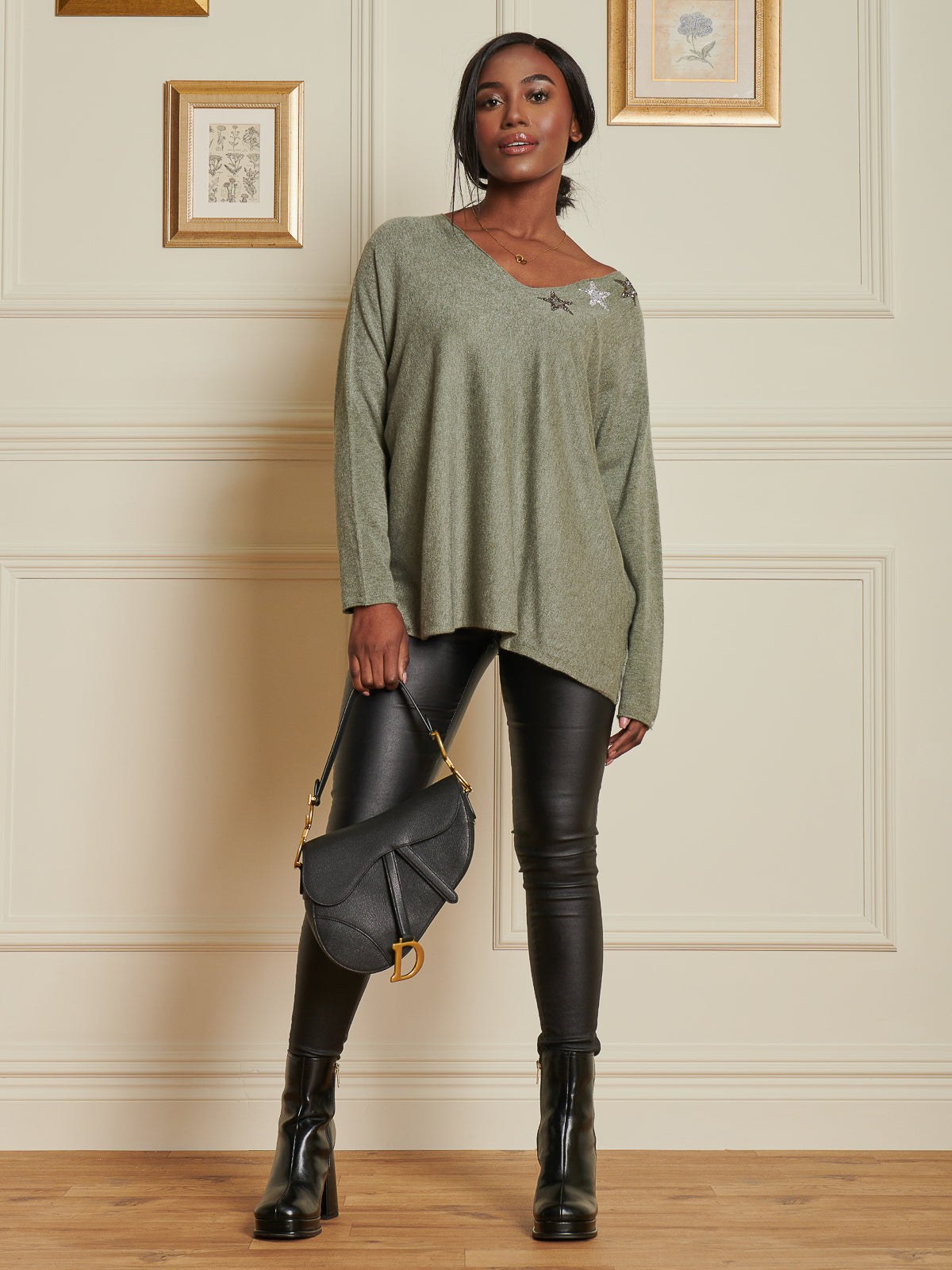 Khaki hotsell green jumper