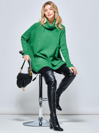 Loose Fit Pocket Knit Jumper, Soldier Green – Jolie Moi Retail