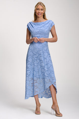 Lace Sequin Embellished Midi Dress, Blue