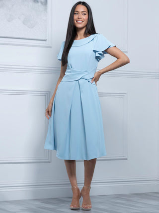 Jolie Moi Jaelyn Flare Sleeve Dress, Light Blue – Jolie Moi Retail Jolie Moi Jaelyn Flare Sleeve Dress, Light Blue – Jolie Moi Retail