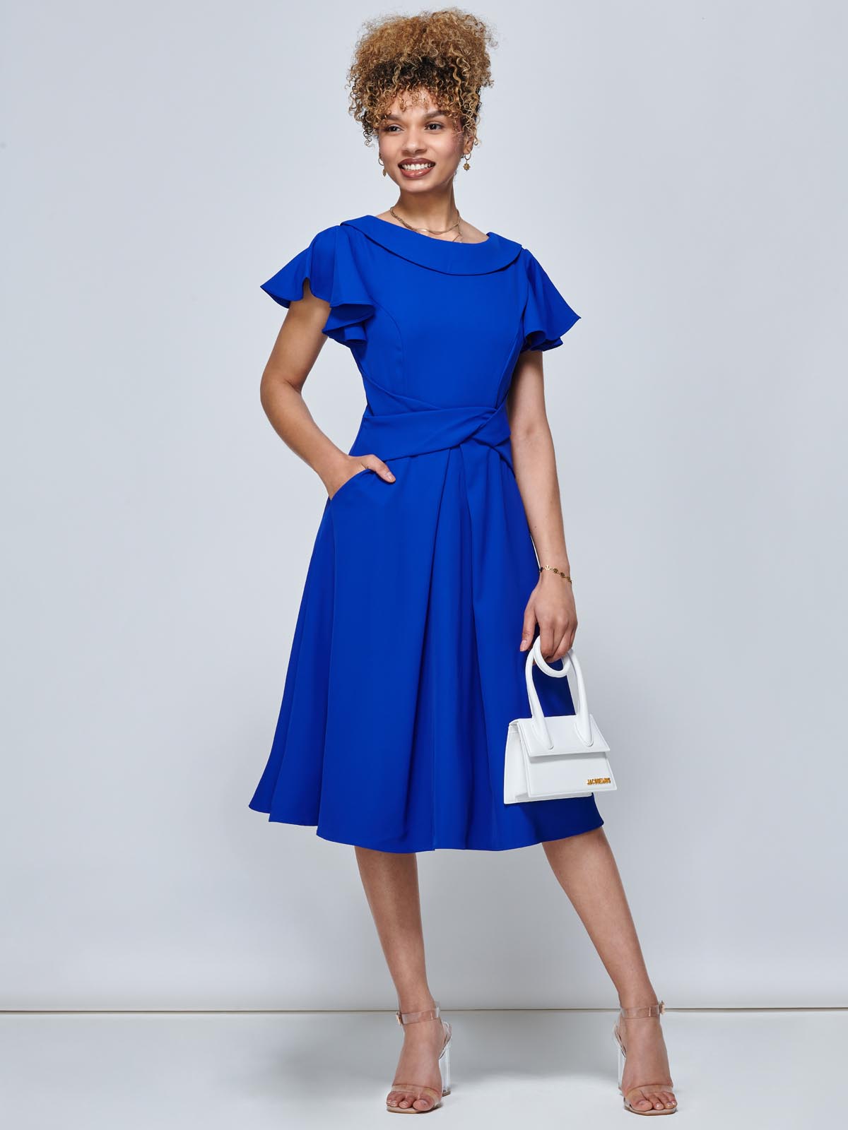 Jolie moi royal sales blue dress