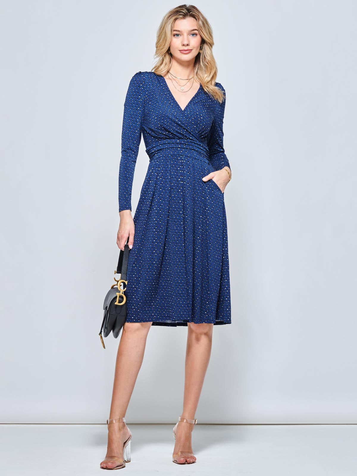 Long jersey outlet dress