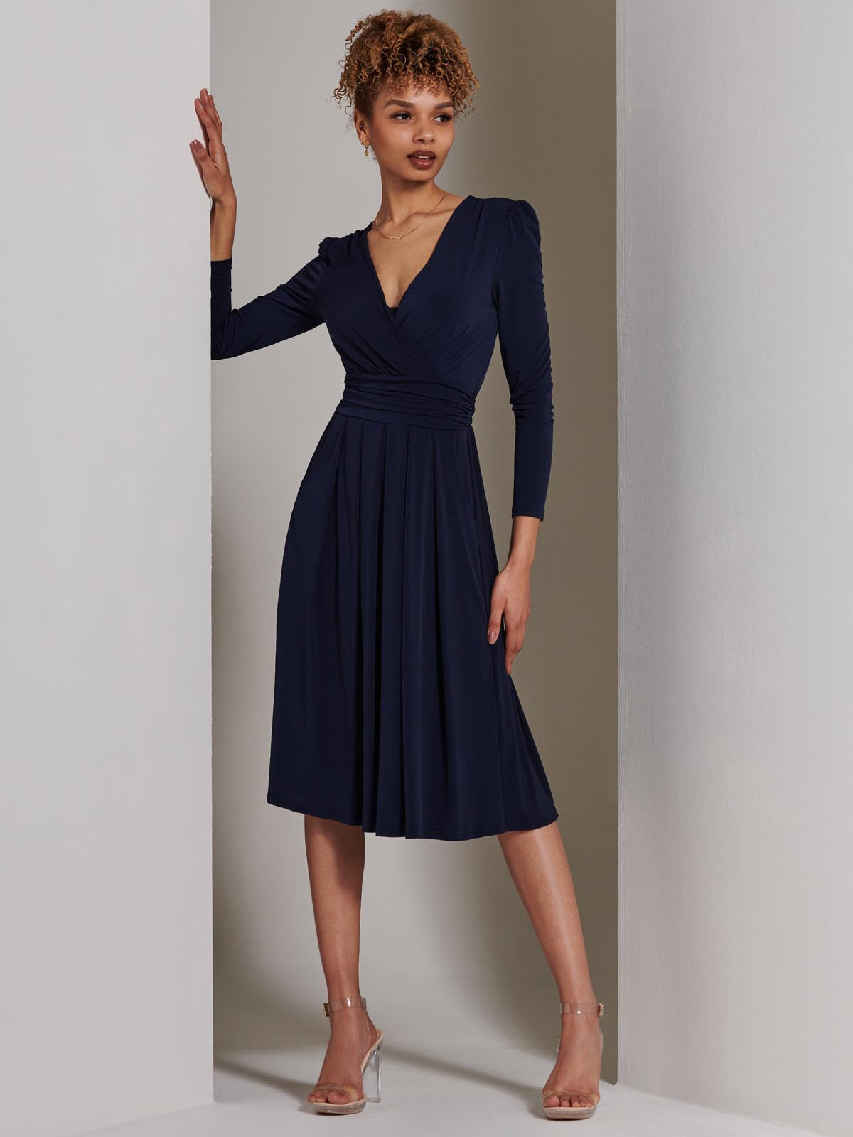 Jolie moi shops navy dress