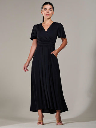 black jersey maxi dress petite Petite Hardware Jersey Maxi Dress