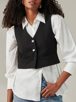 Tailored Waistcoat, Black