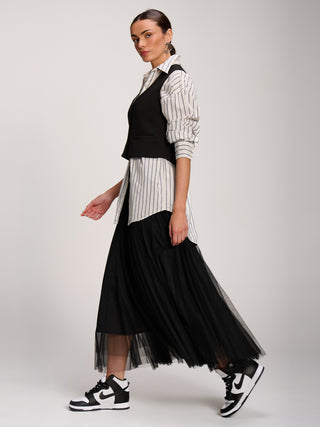 Plain Button Up Waistcoat, Black