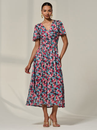 Evening Shift Dresses Debenhams Office Dresses Wrap Front Mesh Maxi Dress, Teal Multi Jolie Moi Retail Evening Shift Dresses Debenhams Office Dresses Wrap Front Mesh Maxi Dress, Teal Multi Jolie Moi Retail