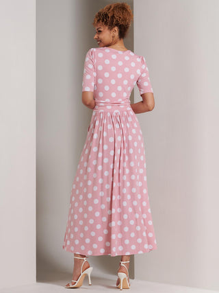 Jolie Moi Odelia Wrap Front Maxi Dress, Light Pink