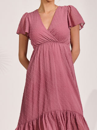 Petite Chiffon Midaxi Dress, Dusty Pink