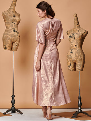 Sample Sale - V-Neck Maxi Dress, Blush