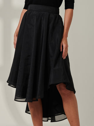 Sample Sale - Plain Fit & Flare Skirt, Black