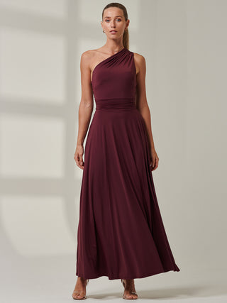 Sample Sale - One Shoulder Jersey Dress, Mauve