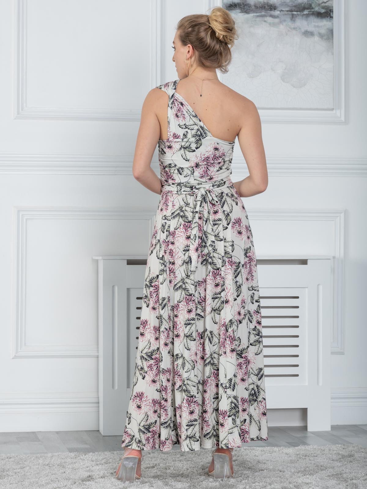 Sage floral hot sale maxi dress