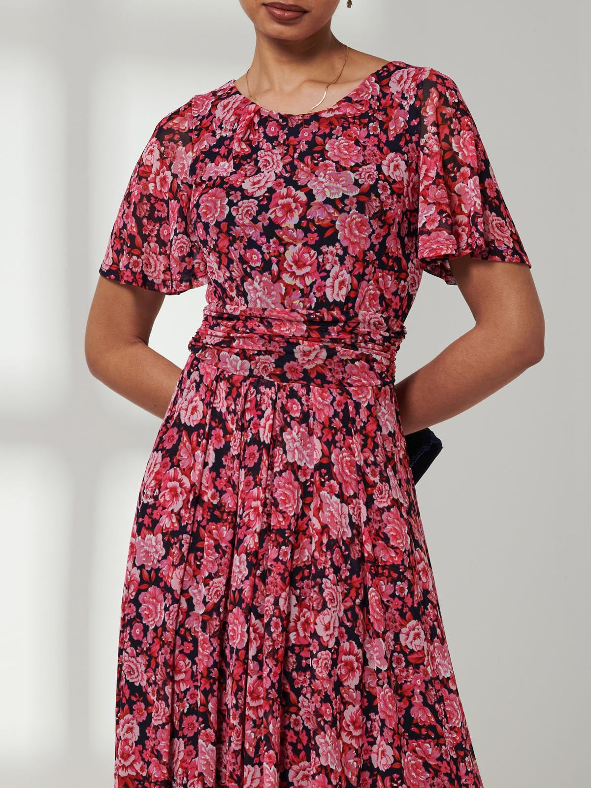 Giana Floral Midi Dress, Navy Floral – Jolie Moi Retail
