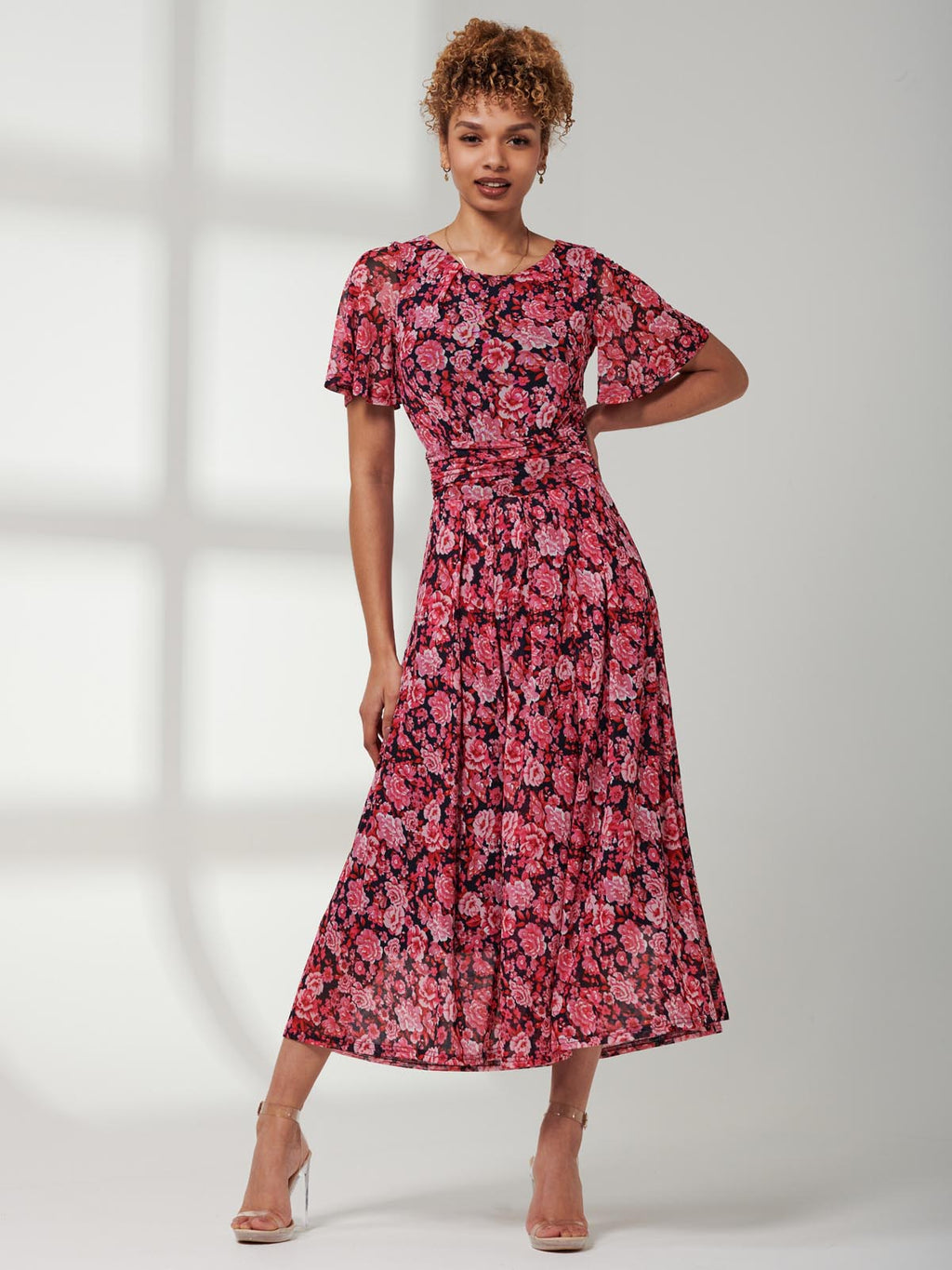 Giana Floral Midi Dress, Navy Floral – Jolie Moi Retail
