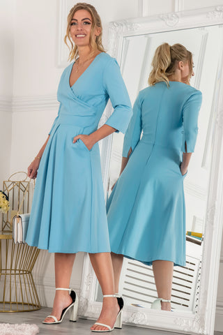 Paige 3/4 Sleeve Wrap Dress
