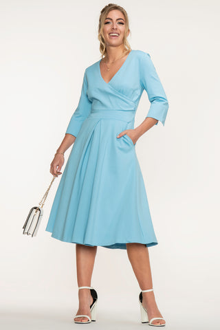 Paige 3/4 Sleeve Wrap Dress