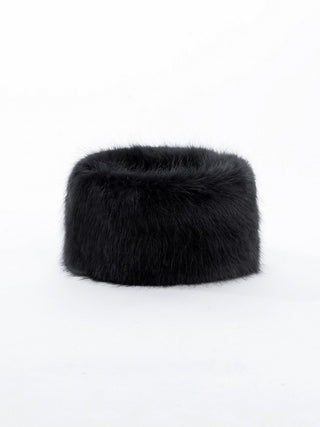 Faux Fur Snood /Headband, Black