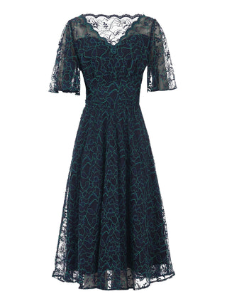 Midi Dress Navy Lace Dresses For Weddings Jolie Moi Flare Sleeved Lace Midi Dress Navy – Jolie Moi Retail