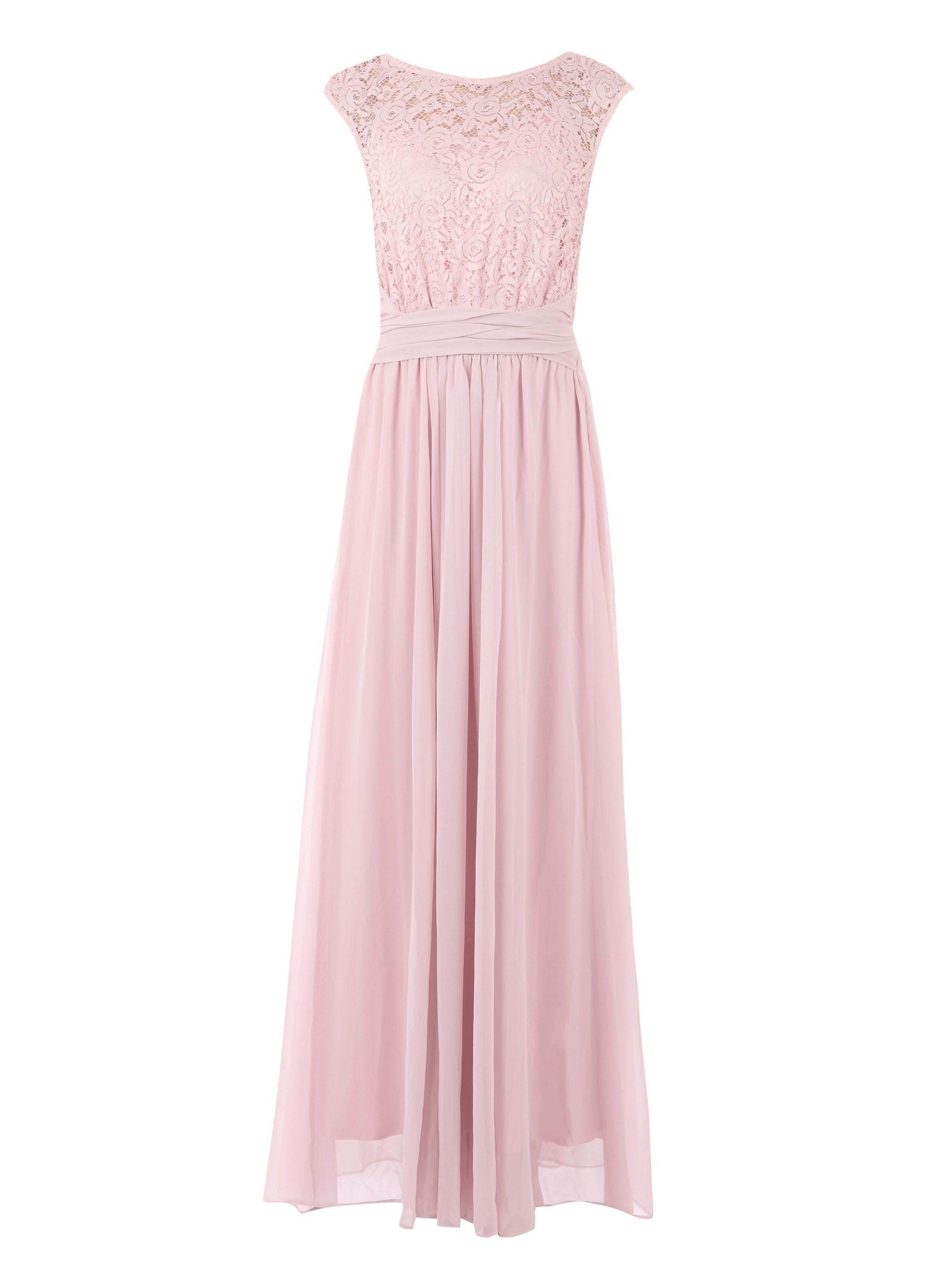 Light pink clearance lace maxi dress