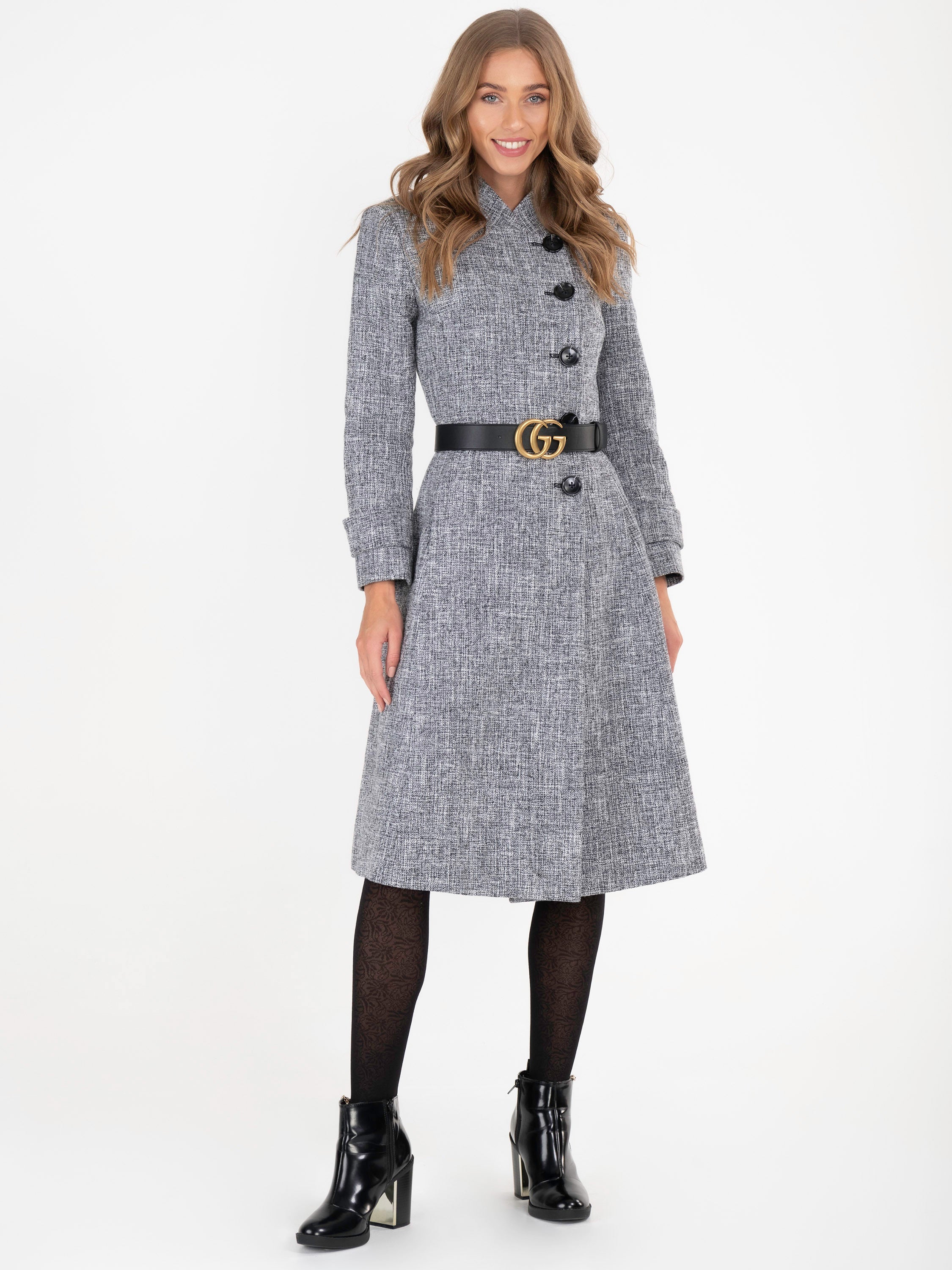 Fit and 2024 flare coat dress