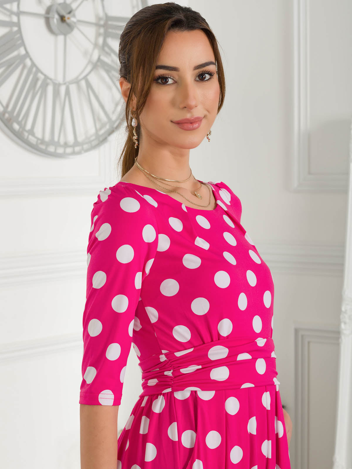 Holly Willoughby Pink Polka Dot Dress March 2021 – Fashion You Really Want