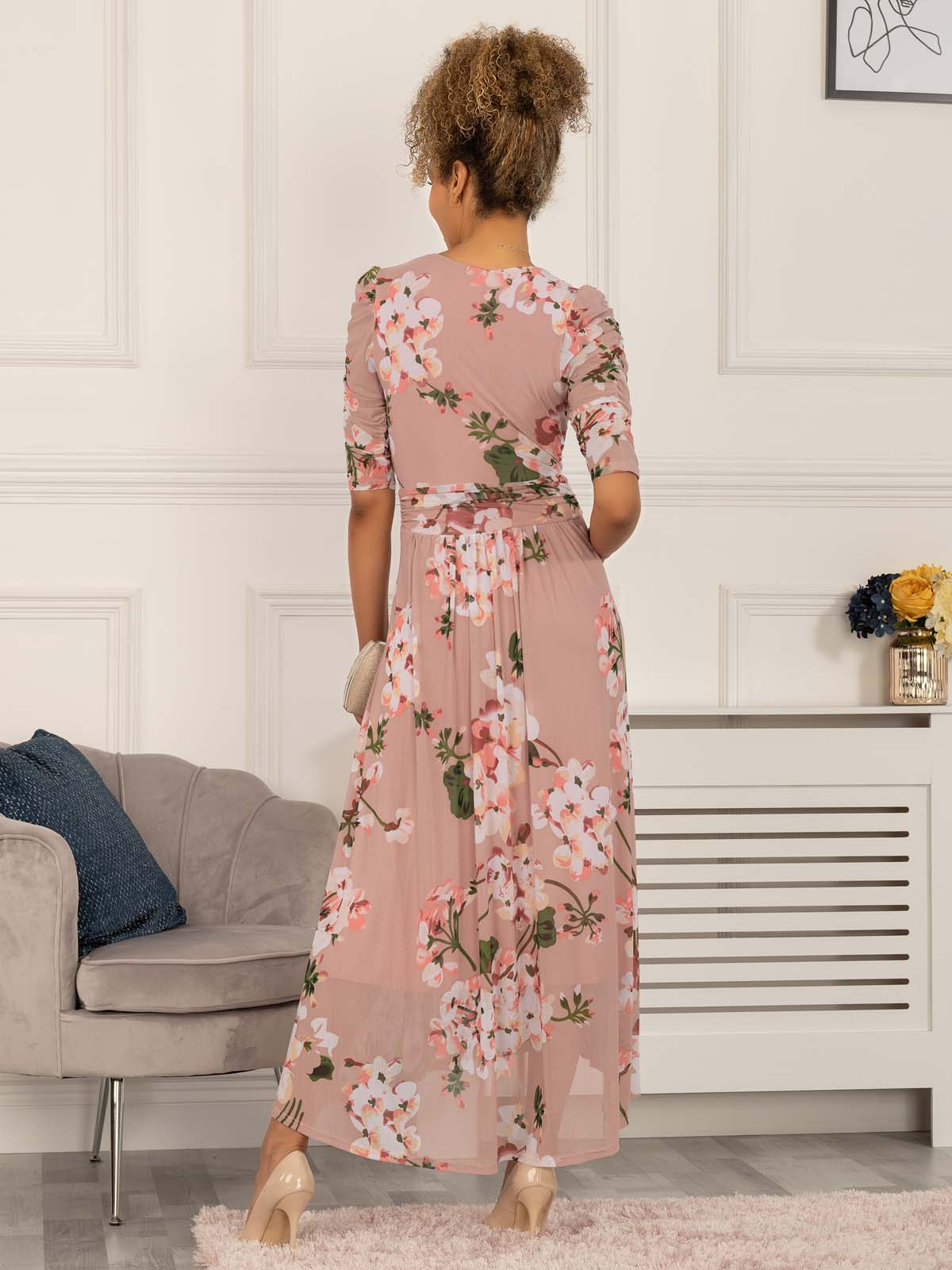 Long sleeve dress for wedding 2024 guest uk