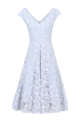 Halter Neck Lace Maxi Bridesmaid Dress, Royal Blue