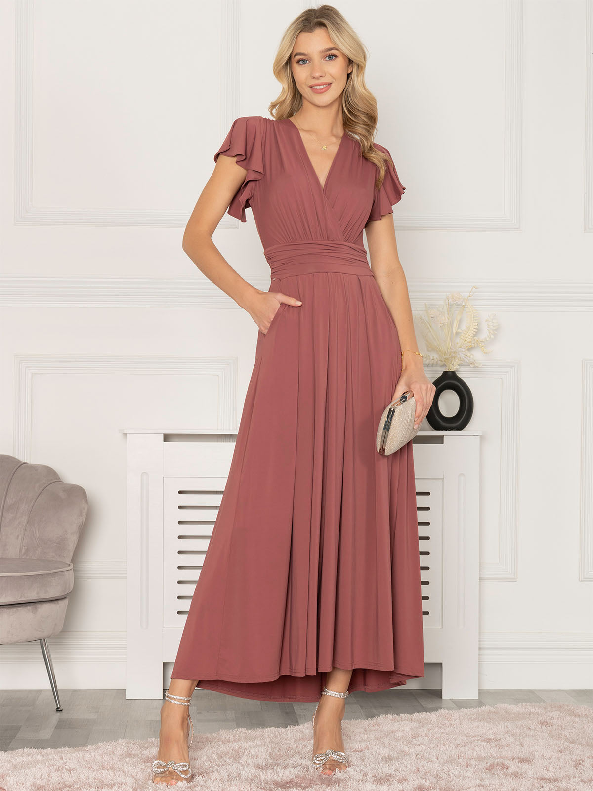 Isobel dress 2025 old rose